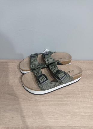 Шлепанцы natural walk (стиль birkenstock) с анималистическим принтом