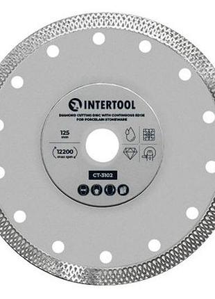 Диск алмазный intertool 125мм плитка керамогранит