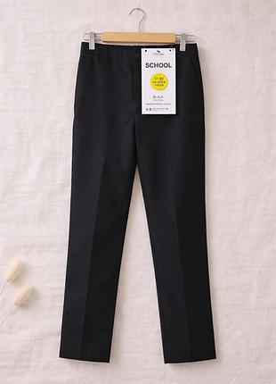 Шкільні чорні брюки george 12–13 років 👖 вузький крій, нові, сток єс