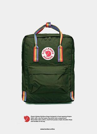 Рюкзаки дитячі kanken fjallraven бузковий світлий оригінал сумка канкен art арт портфель ранець rainbow