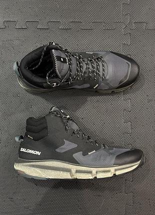 Ботинки мужские salomon predict hike mid23x m l41460900 - ebony/black/stormy weather - 47 1/3
