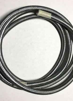 Amp кабель текстильный 2x0.75 silver