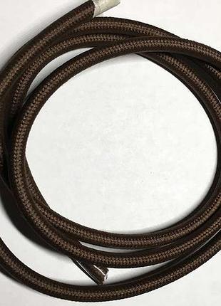 Amp кабель текстильный 2x0.75 brown