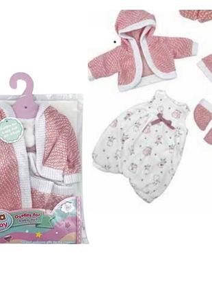 Одяг для пупса ляльки бебі борн, плаття blc 242 е на пупса заввишки 40-45 см, у пакеті, лялька