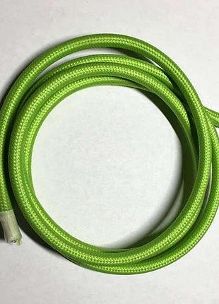 Amp кабель текстильный 2x0.75 grass green