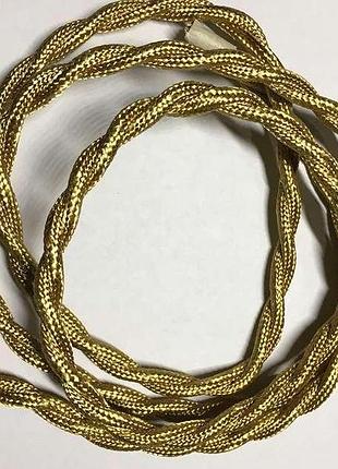 Amp кабель текстильный витой 2x0.75 right gold