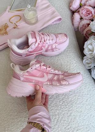 Nike v2k runtekk pink flowers