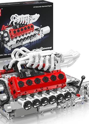 Конструктор двигун v12 naturally aspirated engine ferrari mould king моторозований дитячий мотор, 1366 деталей