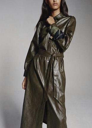 Платье кожа zara