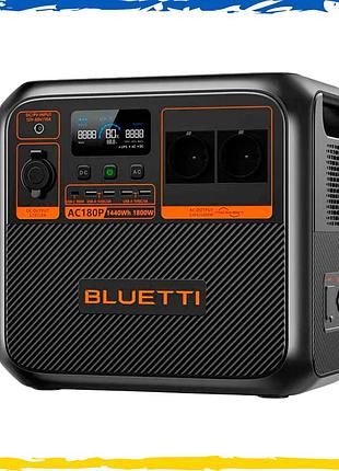 Зарядная станция bluetti ac180p 1440wh 1800w 2700 вт пик/аккумулятор lifepo4