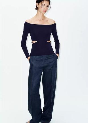 Топ жіночий синій zara new