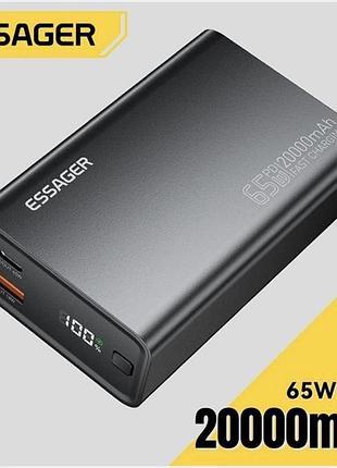 Powerbank essager 65 w, 20000 mah, новый для ноутбука!