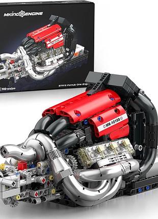 Конструктор двигатель str13 formula one v6 engine mould king моторизованный детский мотор, 980 деталей