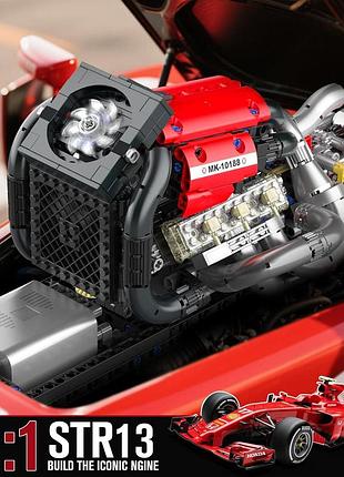 Конструктор двигун str13 formula one v6 engine mould king моторозований дитячий мотор, 980 деталей 5