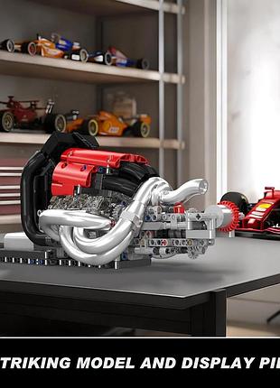 Конструктор двигун str13 formula one v6 engine mould king моторозований дитячий мотор, 980 деталей 8