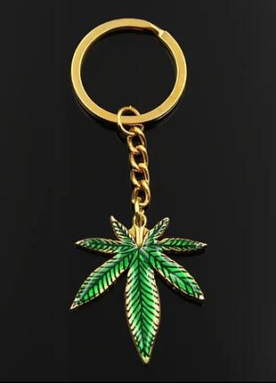 Брелок конопля, мариванна, канабис, ганджа, marijuana,
