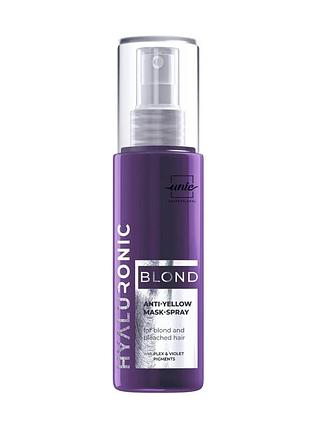 Маска-спрей проти жовтизни hyaluronic blond 150 мл