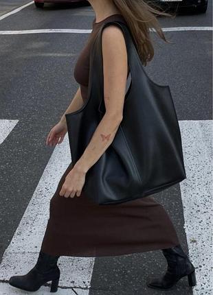 Tote eco-leather bag, сумка, шопер