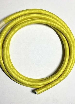 Amp кабель текстильный 2x0.75 yellow