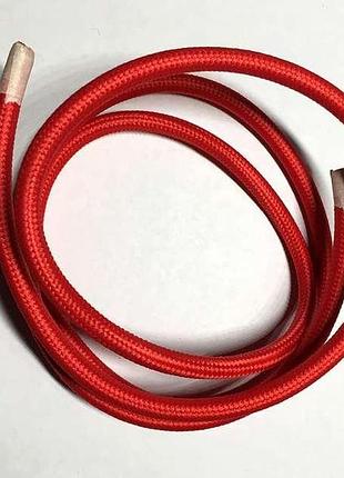 Amp кабель текстильный 2x0.75 red