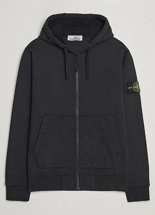 Зіп худі stone island чорного кольору