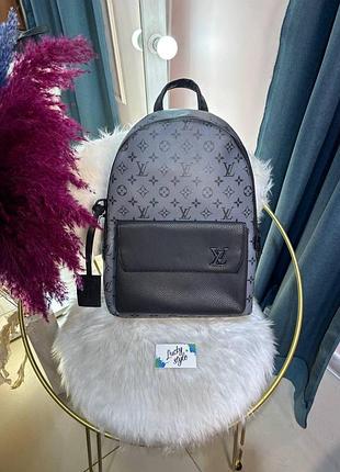 Рюкзак louis vuitton серый монограм