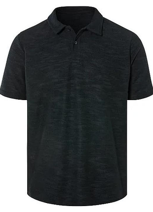 Мужская черная футболка поло от livergy, размеры m, l, xl