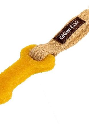 Игрушка для собак gigwi маленькая кость gum gum 9 см
