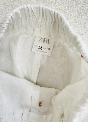 Штани льон zara 4