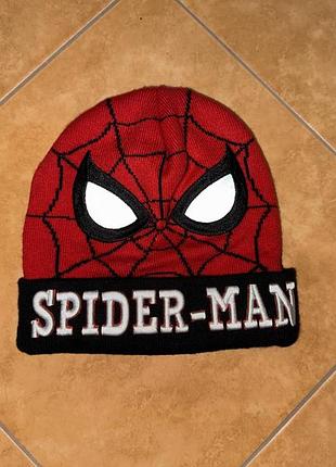 Дитяча в'язана шапка людина-павук (spider-man).