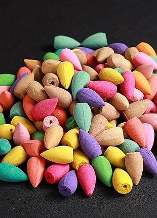 Ароматические конусы (свечи) с обратным потоком. микс 50 шт.
