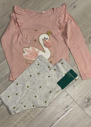 Світшот,лосини на дівчинку h&m