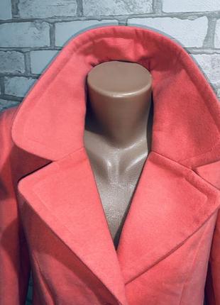 Демисезонное коралловое новое женское брендовое пальто george1 фото