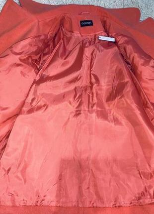 Демисезонное коралловое новое женское брендовое пальто george8 фото