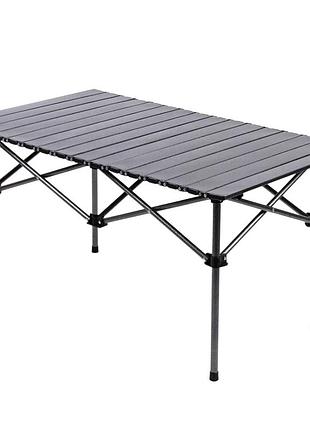Стол раскладной туристический folding table 120 х 55 см (120 ft) черный