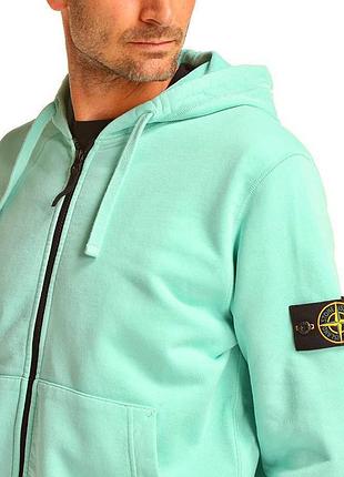 Зіп худі stone island у ментоловому кольорі 😍