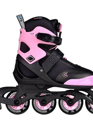 Ролики micro joy black-pink розмір 29-32