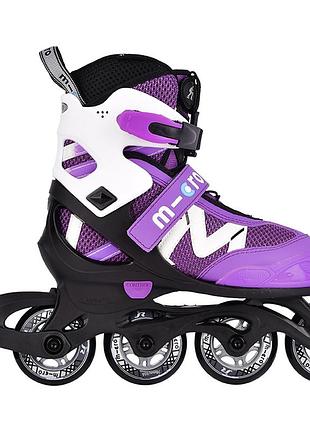 Ролики micro shaper purple-white розмір 33-36
