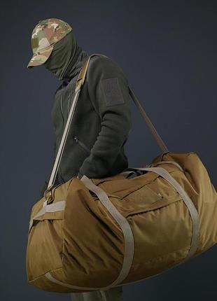 Тактическая сумка kiborg military bag 130л (мультикам, пиксель, хаки, койот) – военный баул из ткани oxford койот