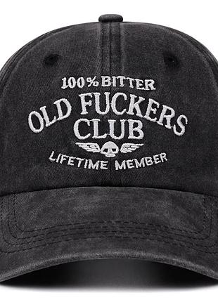 Кепка / бейсболка 100% bitter old fuckers club lifetime member