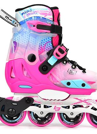 Ролики micro infinite le pink розмір 33-36