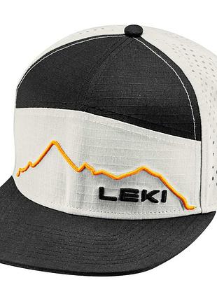 Кепка leki casual cap white-orange-black