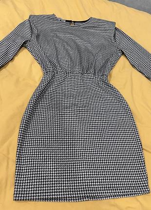 Сукня плаття вінтаж гусяча лапка