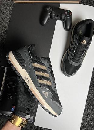 Чоловічі кросівки adidas zx 700 grey black beige