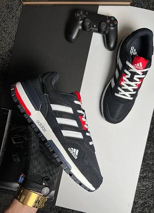 Чоловічі кросівки adidas zx 700 black white red
