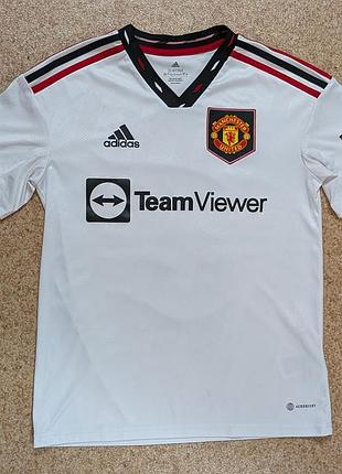 Детская футбольная футболка adidas manchester united 2022/23
