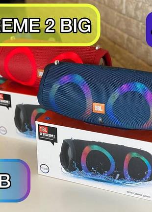 Портативна колонка jbl xtreme 2 big 40вт з rgb бездротова велика блютуз колонка з підсвіткою bluetooth колонки