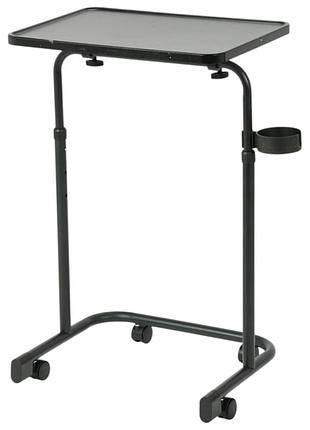 Столик для ноутбука на коліщатках з регулюванням висоти laptop table 47 х 35 х 66-76 см (3547)