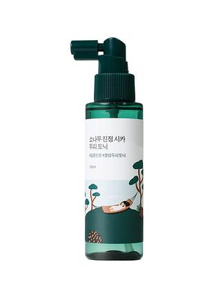 Заспокійливий тонік для шкіри голови з екстрактом голок сосни round lab pine calming cica scalp tonic, 100 мл