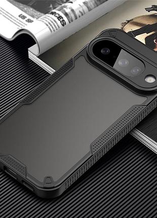 Противоударный чехол fan для google pixel 10 черный матовый бампер